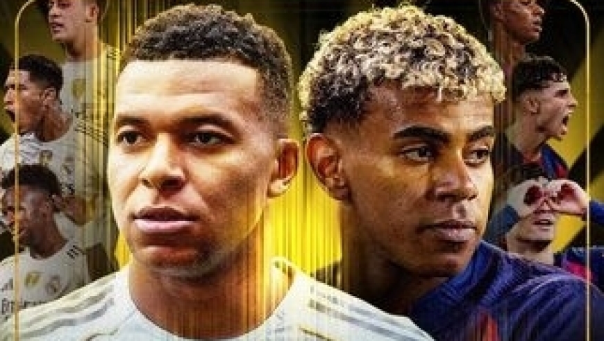 西班牙国家德比，亚马尔哑火，姆巴佩贝林厄姆双双建功！｜体坛记忆