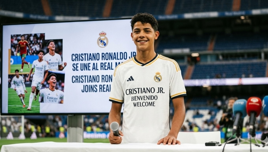 C罗儿子要加盟皇马？15岁迷你罗试训皇马，C罗的7号后继有人