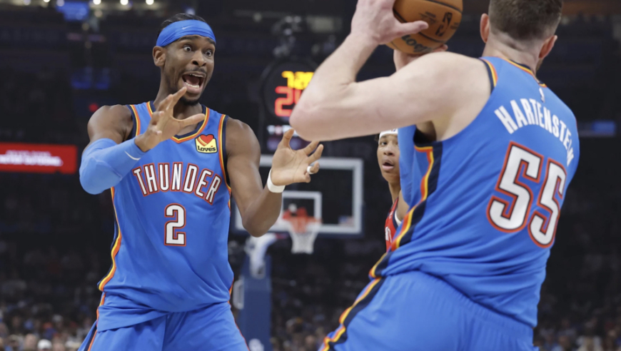 NBA官方实力榜：雷霆蝉联榜首湖人挺进前三 火箭排名飙升勇士掉出前五