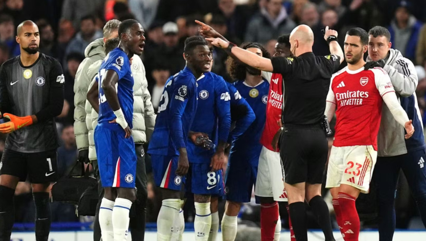 伦敦德比切尔西犯规一览：马雷斯卡麾下蓝军铁血变味，动作不收敛凯塞多斩本季第六红