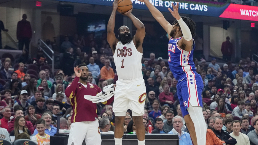 【集锦】76人101-115骑士 哈登21+5骑士六人上双轻取残阵费城