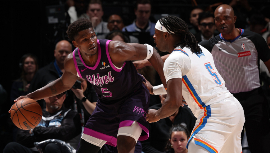 爱德华兹复出战vs雷霆26分集锦：反超三分+关键封盖抢断亚历山大