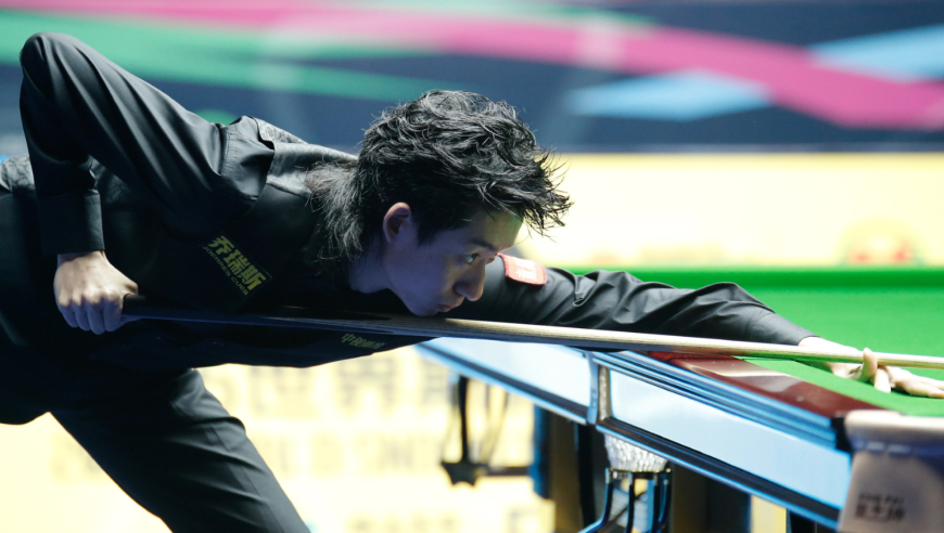 吴宜泽状态爆表 第五局再轰单杆113分回放 希金斯人麻了