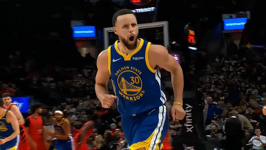 手感来了就无敌！库里一分钟时间连中三记三分球 解说都沸腾了