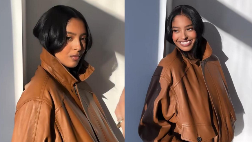 遗传基因太强大！科比大女儿侧颜冷酷，简直和老爸一模一样