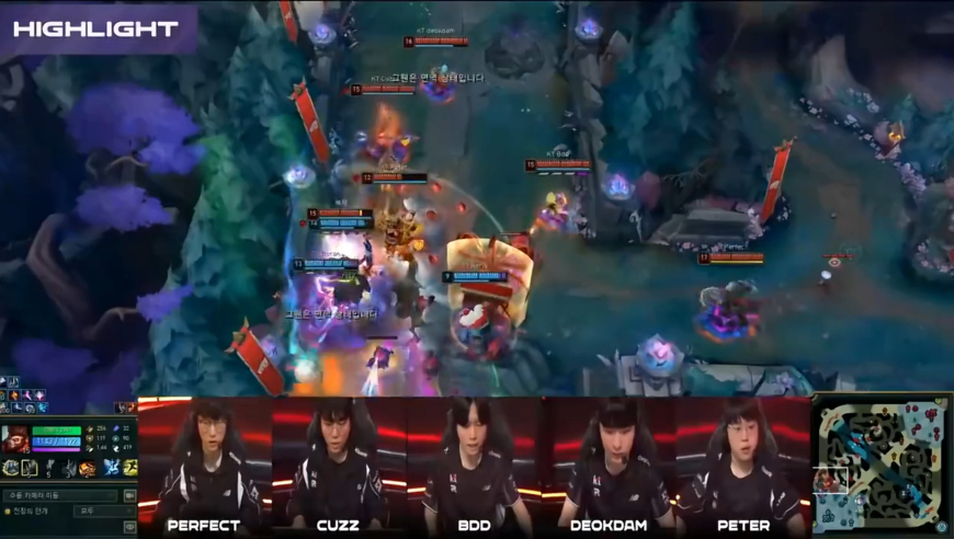 KT vs T1次局集锦：KT次局大胜T1完成横扫