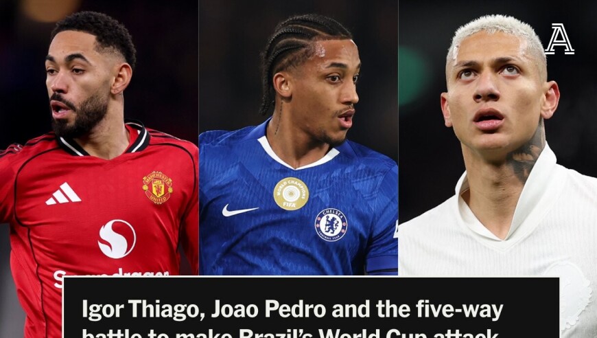 TA：佩德罗/库尼亚等6人，竞争巴西世界杯首发前锋一个名额