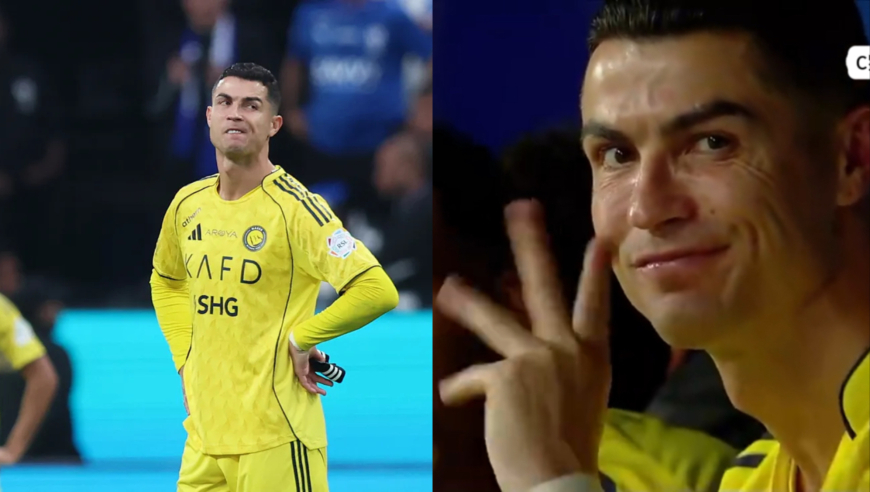 抢射破门！C罗个人秀：新月两获点球总裁冲镜头做&ldquo;偷窃&rdquo;手势
