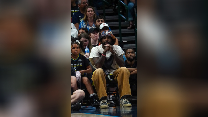 欧文现身观看WNBA：去包厢拥抱状元弗拉格 球员通道向女状元要签名