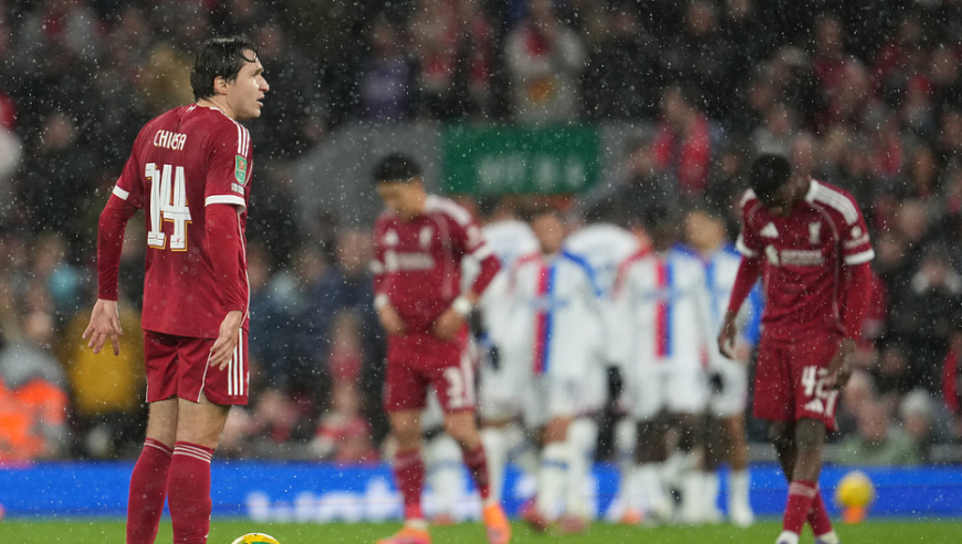 耻辱的0-3？利物浦遭水晶宫3连杀+近7场6败，纸糊防线连续10场丢球