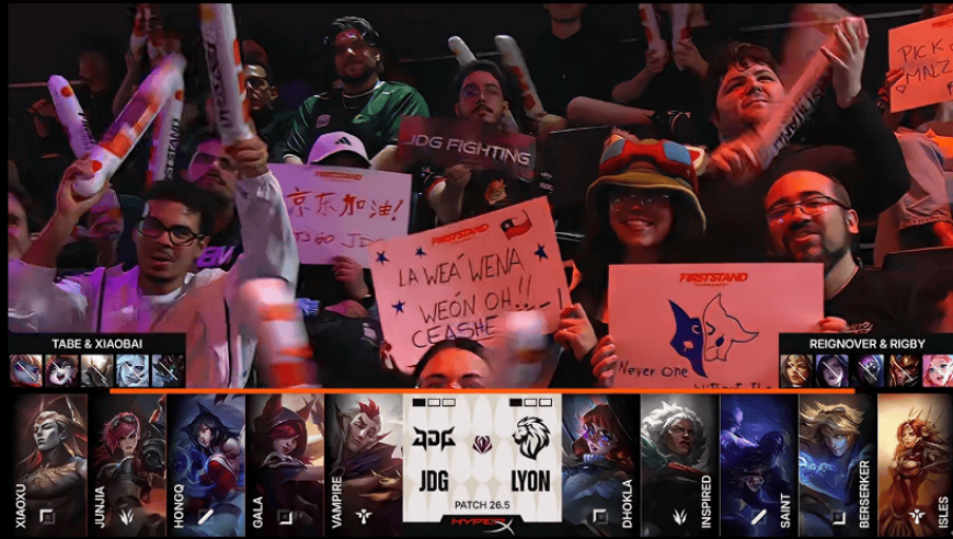 LYON 1-2 JDG：暴风羽刃撕裂战场，JDG先行拿下赛点