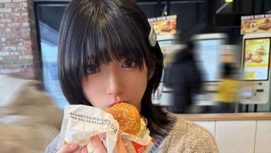 日本声优晒照吃Faker代言的幸运汉堡，还比出相同手势
