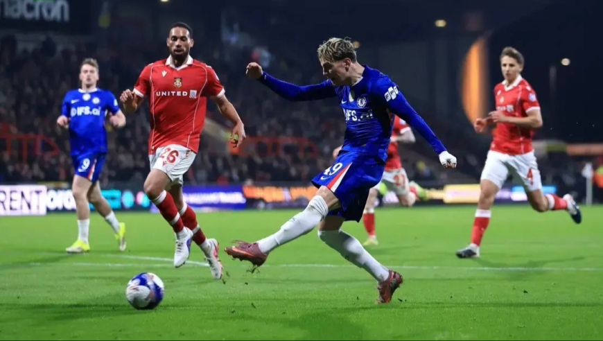 足总杯：切尔西鏖战加时4-2雷克瑟姆艰难晋级 加纳乔破门+造乌龙