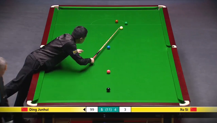 体坛记忆｜丁俊晖狂秀单手击球，6-4战胜徐思强势晋级16强