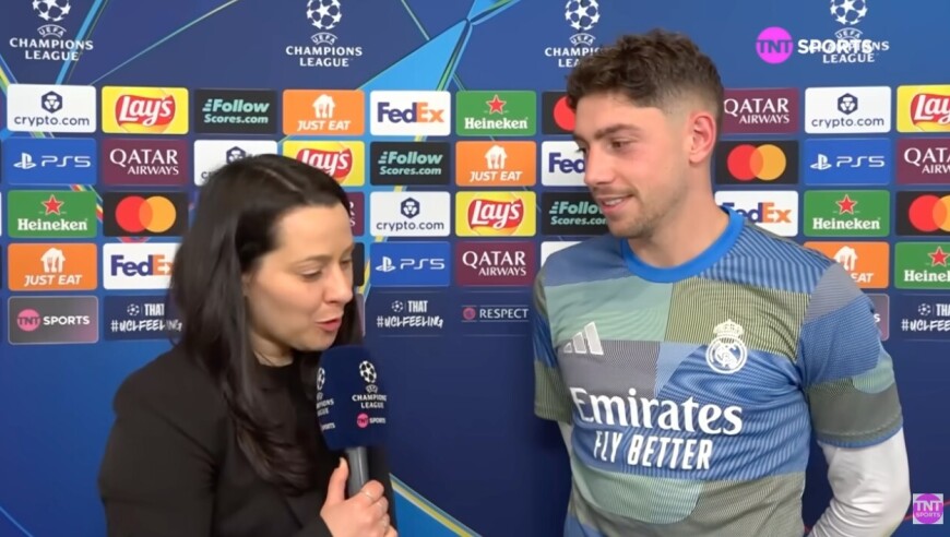 巴尔韦德：维尼修斯问过我要不要罚点；次回合要继续保持专注