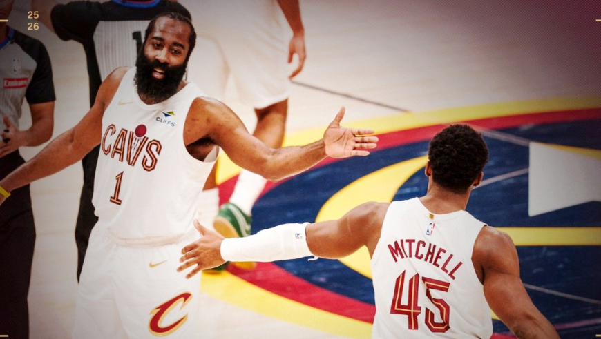 最后107秒神剧情！哈登关键三分扳平比分 米切尔罚球准绝杀掘金