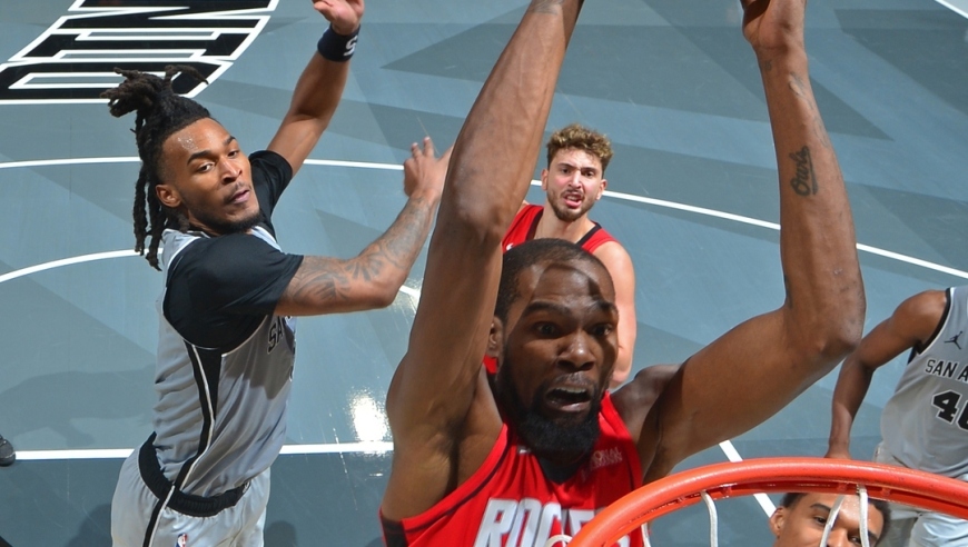 121-110！文班22分8篮板，杜兰特24分难救主，马刺终结火箭5连胜