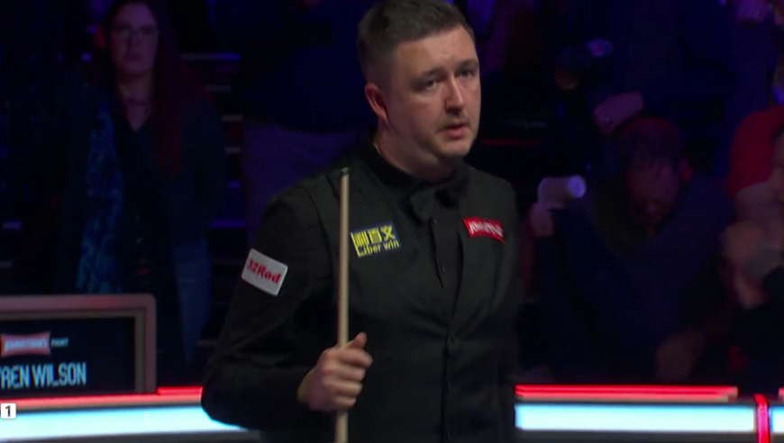 2026斯诺克大师赛决赛：囧哥5-3暂时领先希金斯