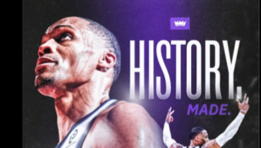 国王官方视频祝贺威少成为控卫总得分第一，多人献祝福