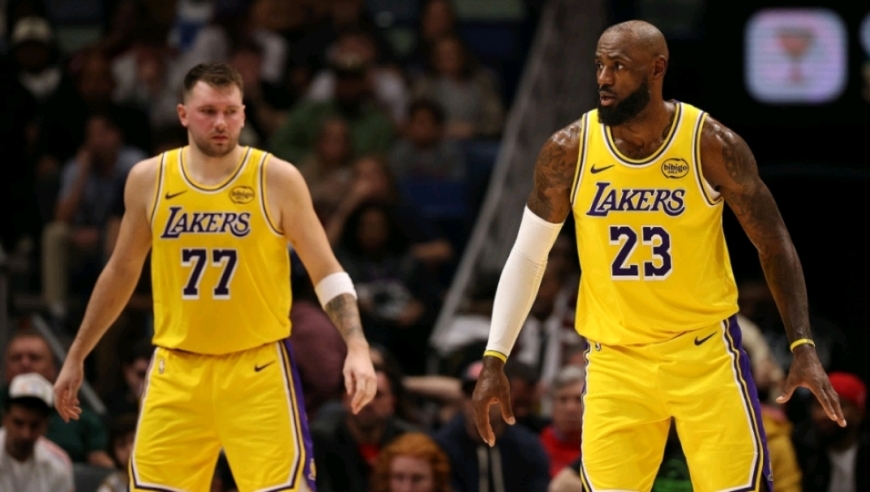 湖人擒老鹰止3连败全场集锦 詹姆斯31+9+10 东契奇27+12