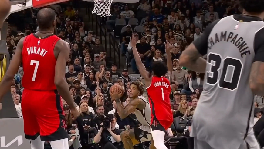 这动作不应该！杜兰特失误被抢断阿门扇翻索汉 回放升级一级恶意