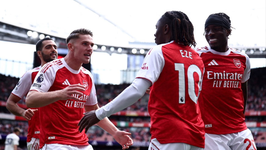 英超：阿森纳3-0诺丁汉森林 苏比门迪双响+凌空斩 约克雷斯破门