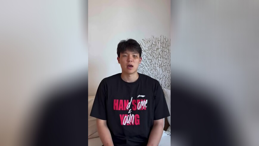 熊猫眼明显，杨瀚森回复东契奇：感谢你的鼓励，咱们赛场见