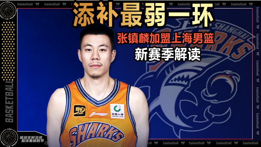 篮球新视野丨张镇麟填补球队最弱一环！上海男篮新赛季成为争冠热门？