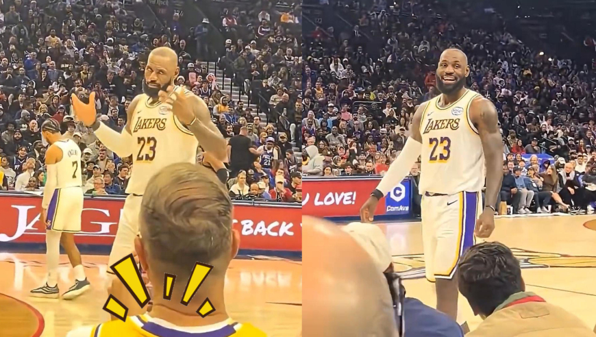 詹姆斯发际线被场边球迷嘲讽，直接霸气回应：我拥有的更多