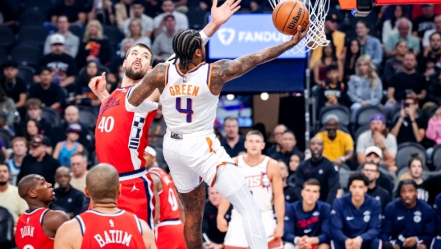 格林首秀惊艳！太阳13分大胜！布克24+7，比尔14中2，快船三连败