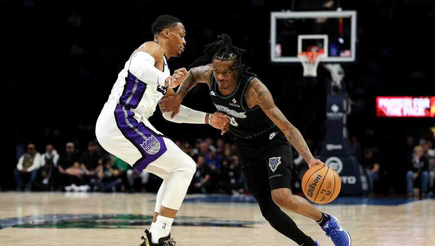 拉文戈贝尔退赛！森林狼3人20+逆转大胜国王 威少8+7+10