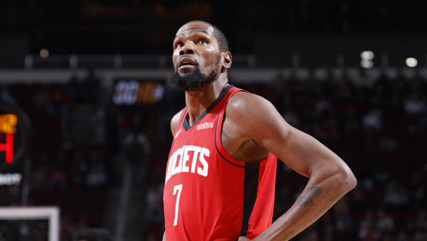 对轰！双死神杜兰特+小贾联手轰下9分接管火箭对抗快船全队