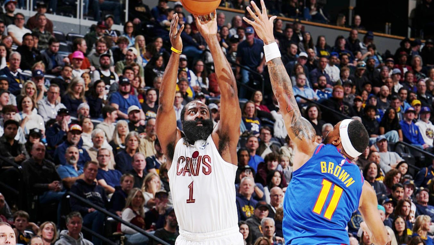 命中关键三分！哈登22分10板7助逆转掘金：4记盖帽创赛季新高