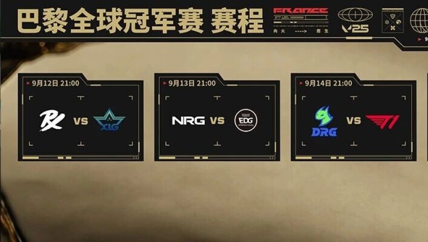 巴黎全球冠军赛 | 赛程赛制出炉，一起为CN队伍助威！