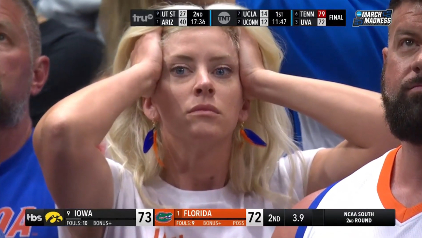 疯三的绝杀与反绝杀！爱荷华3.9秒三分准绝杀 佛罗里达读秒反绝杀