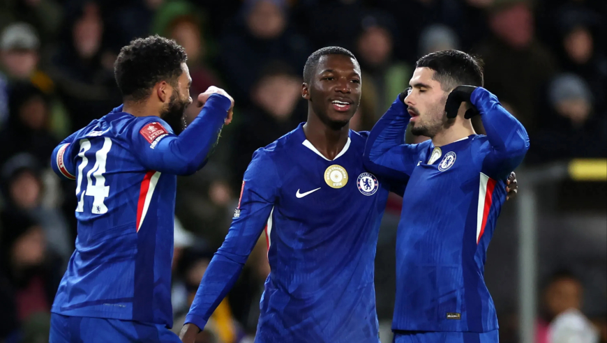 降维打击！内托刁钻角球直接破门戴帽，足总杯切尔西4-0英冠队