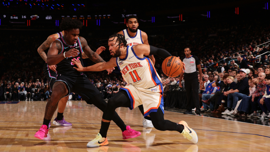 【原声】热火125-132尼克斯 布伦森爆砍47+8热火3人20+尼克斯浇灭热火