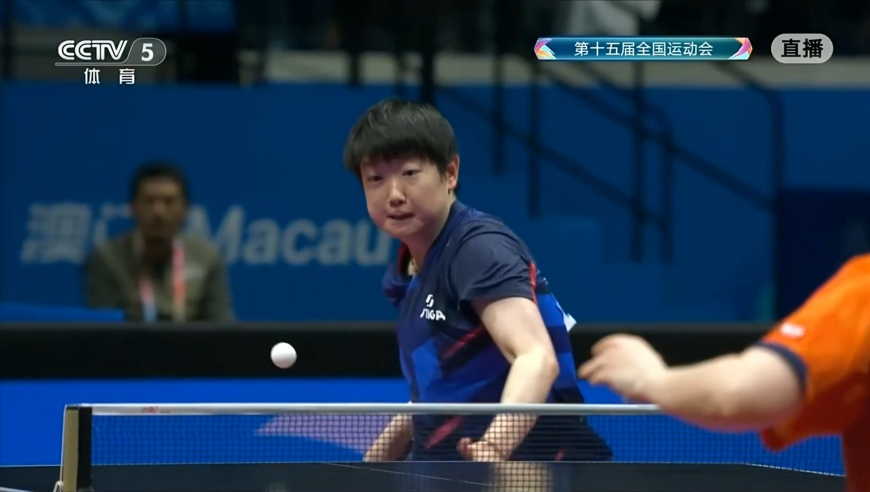 大心脏！孙颖莎8-10落后 连续挽救局点后逆转朱雨玲太精彩