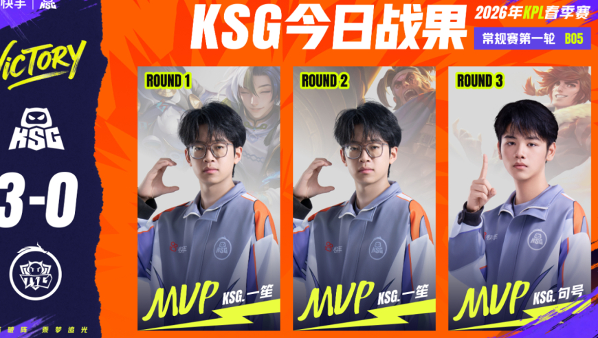 KSG3-0TTG，句号压制佳心，一笙重拾赵怀真，小雪尽力了