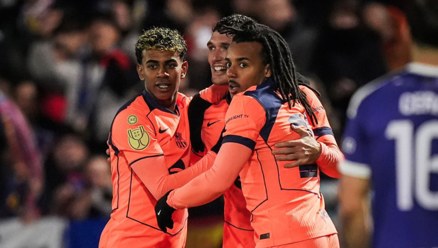 国王杯：巴萨2-0西协甲球队晋级下一轮 克里斯滕森、拉什福德破门