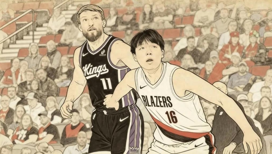 8分8篮板，隔扣杨瀚森！好强的内线，湖人果断拿下吧