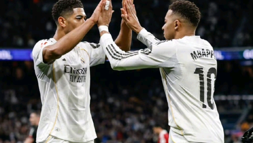 皇马2-0塞维利亚！姆巴佩追平C罗记录 贝林厄姆破门 罗德里戈中柱