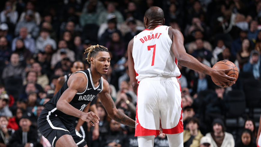 火箭篮网末节最后时刻：杜兰特死神降临连轰9分+申京连杀篮下定胜局