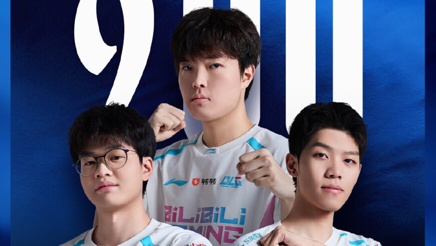 Bin、Xun、ON三人组携手达成在BLG的200出场里程碑
