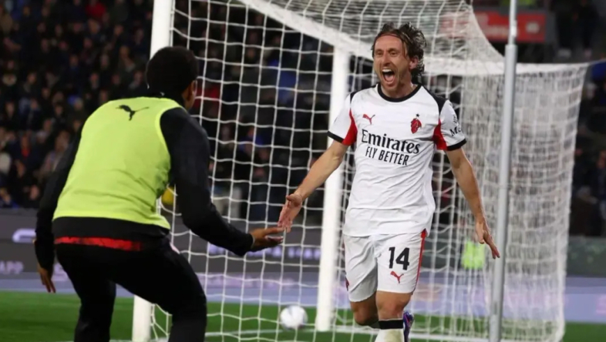 意甲：米兰2-1客胜比萨 莫德里奇、奇克破门 菲尔克鲁格失点