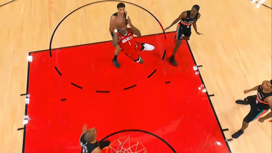 强强对话！文班亚马隔扣卡佩拉+火箭阿门汤普森对轰马刺哈珀