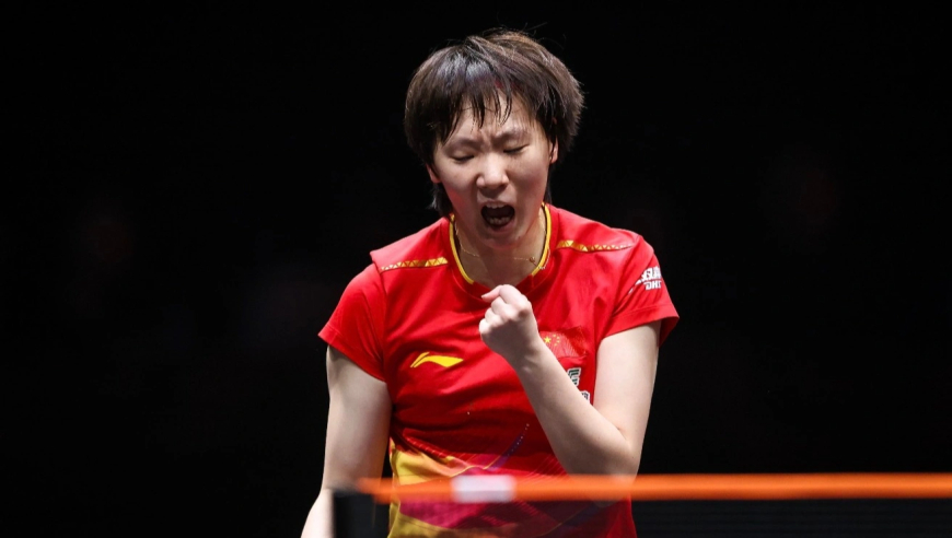 王曼昱vs蒯曼制胜局全程：神仙打架 曼昱超神一击夺冠激情怒吼