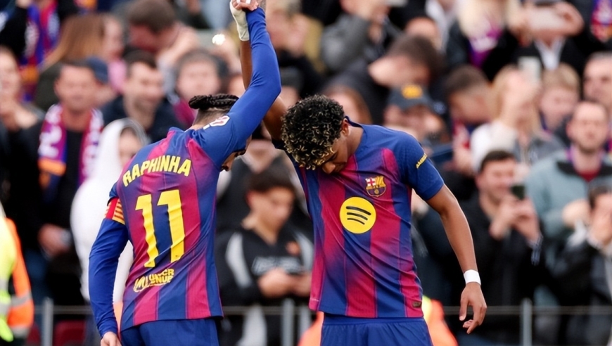 4:1！亚马尔帽子戏法 破西甲世纪纪录 巴萨连胜力压皇马排榜首