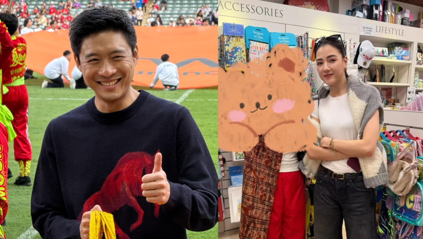 霍启山娜然双双回香港，传恋爱后首现身笑容满面，幸福溢出屏幕