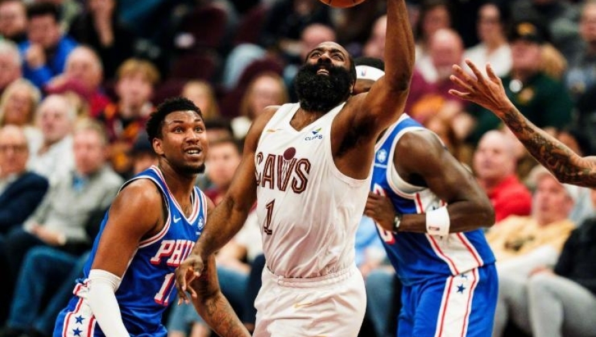 哈登21+5+5一战造三大神迹！米切尔17分落选秀暴走，骑士横扫76人